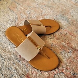 Italian Shoemakers Asher Thong Sandal Size 6 Nude
